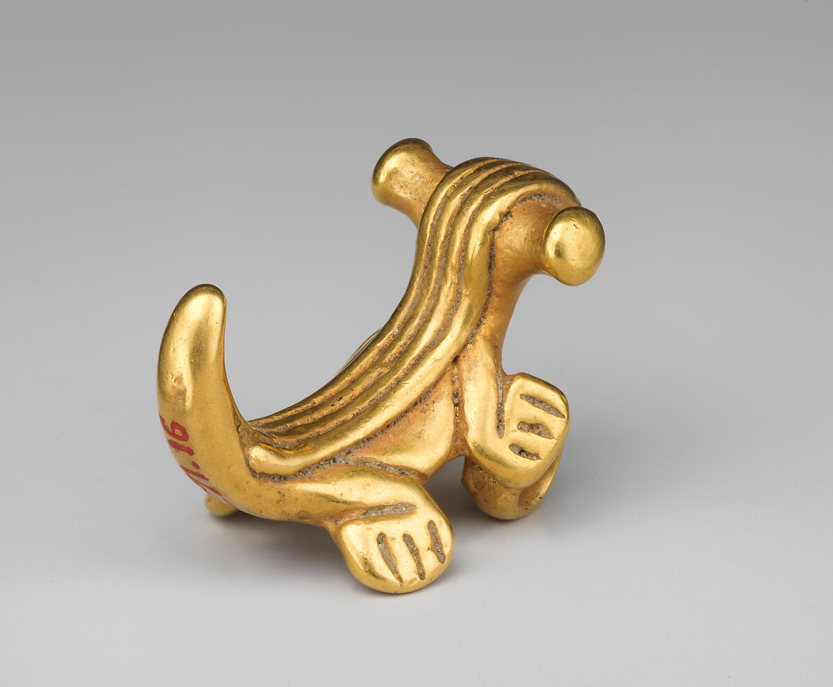 Animal pendant, Gold, Central American Isthmus