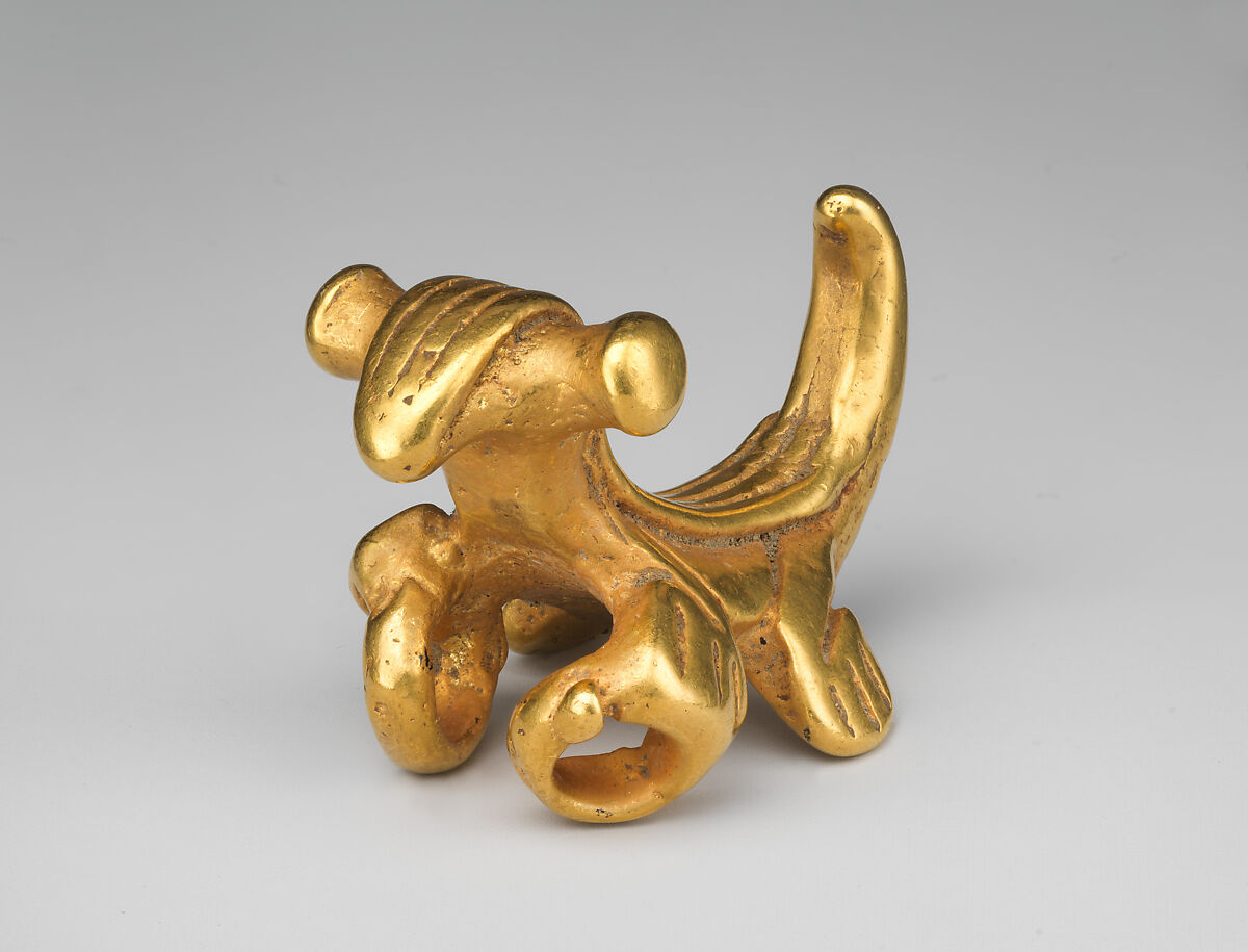 Animal pendant, Gold, Central American Isthmus