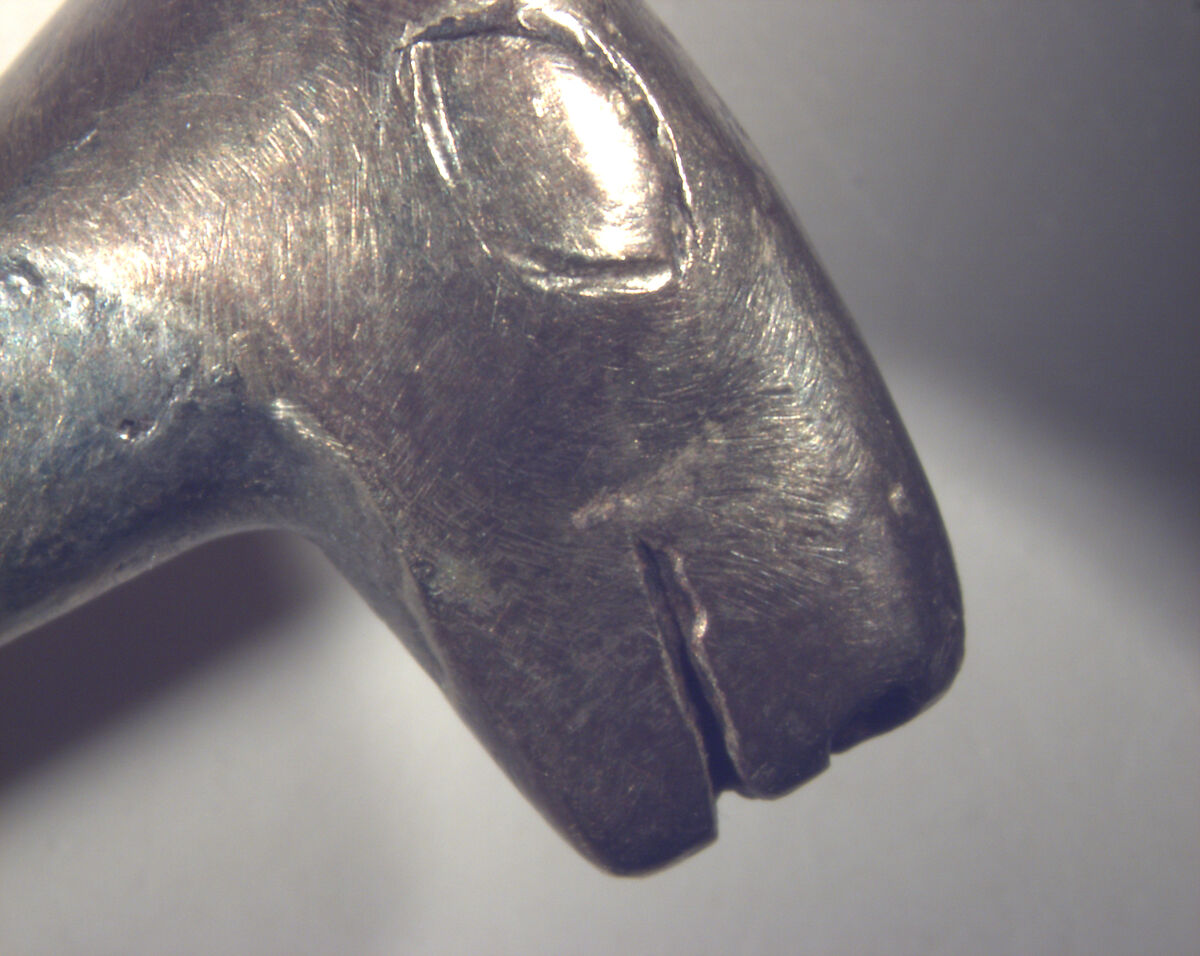 Miniature camelid effigy, Inca artist(s), Silver, gold, copper alloy, Inca