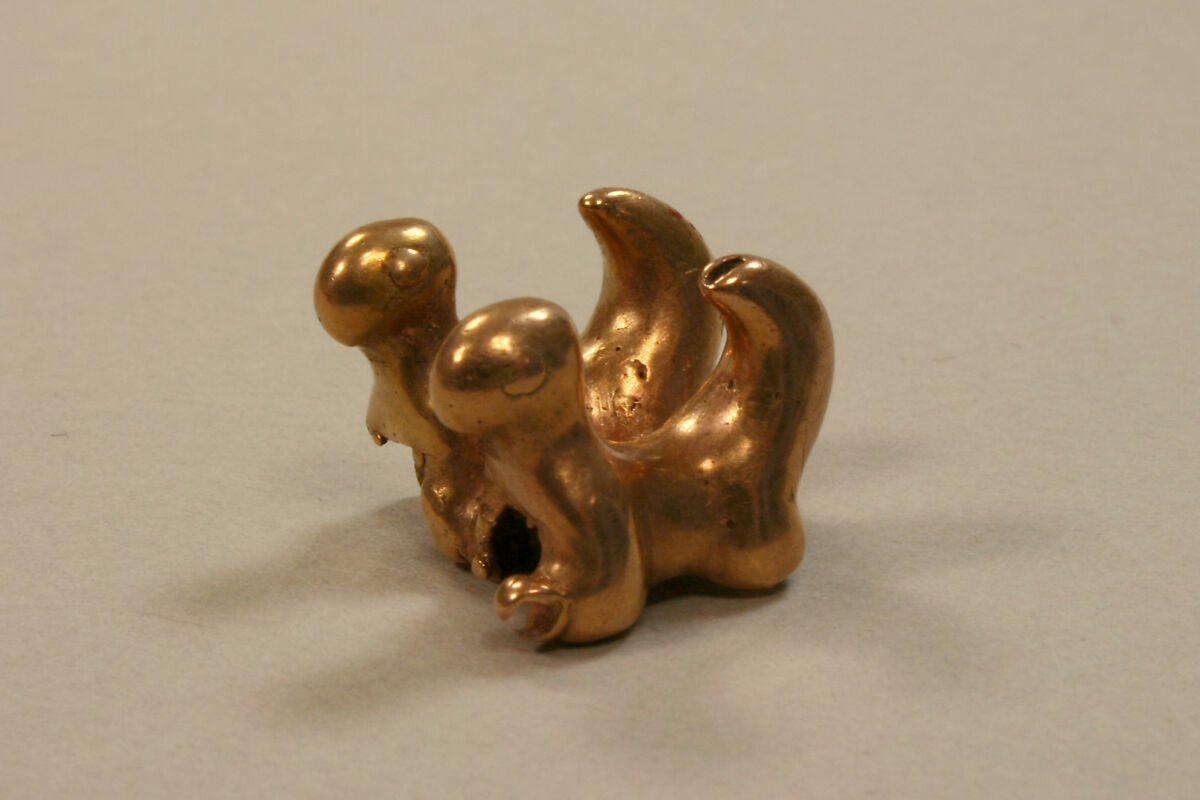 Double-Animal Pendant, Gold (cast), International or Initial 
