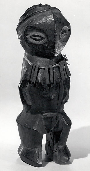 Figure: Female, Wood, raffia, iron, camwood pigment, Ngbaka