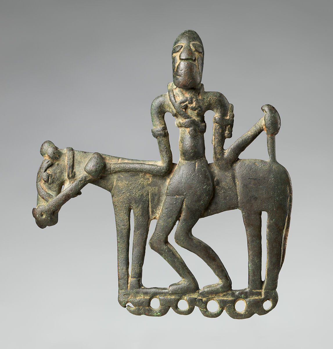 Pendant: Equestrian, Copper alloy, Dogon or Bozo peoples 