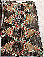 Painting from a Ceremonial House Ceiling, Kurumbai, Wanyi clan, Sago palm petiole, paint, Kwoma, Wanyi clan
