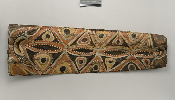 Painting from a Ceremonial House Ceiling, Kulumb, Simberaga Wanyi, Sago palm petiole, paint, Kwoma, Wanyi clan 