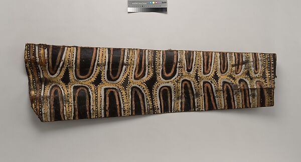 Painting from a Ceremonial House Ceiling, Kulumb, Simberaga Wanyi, Sago palm spathe, paint, Kwoma, Wanyi clan 