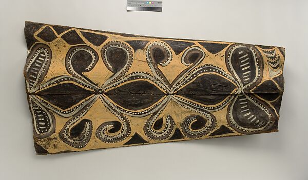 Painting from a Ceremonial House Ceiling, Yuanei, Abgwala Kalaba, Sago palm spathe, paint, Kwoma, Abgwala Kalaba clan 