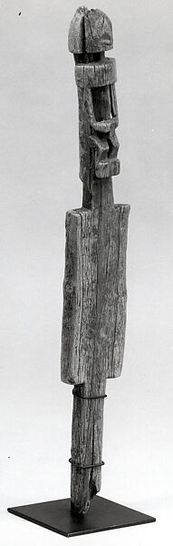 Staff: Female Figure (Wagem Dege), Wood, Dogon peoples 