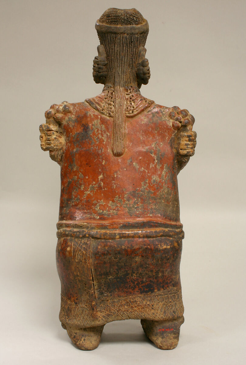 Standing Female Figure, Ceramic, Nayarit