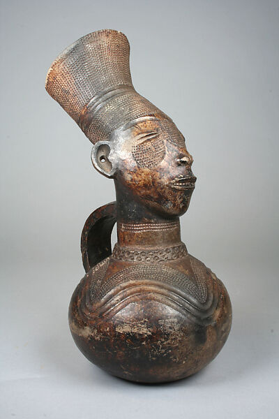 Figurative Vessel, Terracotta, Mangbetu peoples 