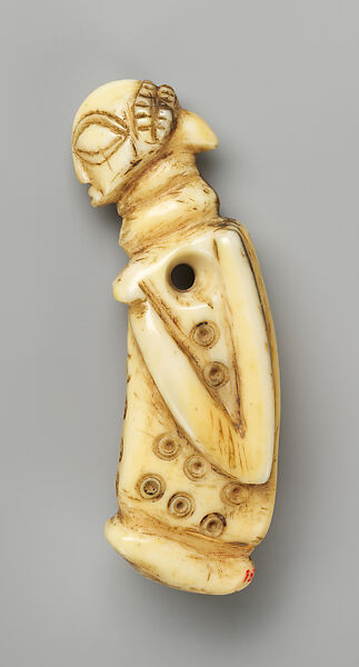 Pendant with Female Figure, Luba artist, Ivory, Luba peoples