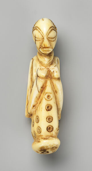 Pendant: Female Half Figure, Ivory, Luba peoples 