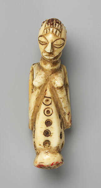 Pendant: Female Half Figure, Ivory, Luba peoples 