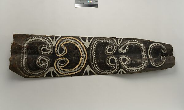 Painting from a Ceremonial House Ceiling, Mburrnggei, Amachi-Kalaba, Sago palm spathe, paint, Kwoma, Amachi-Kalaba clan