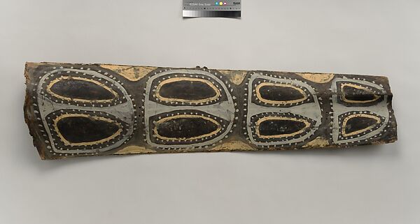 Painting from a Ceremonial House Ceiling, Mburrnggei, Amachi-Kalaba, Sago palm spathe, paint, Kwoma, Amachi-Kalaba clan 