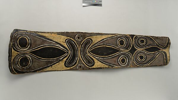 Painting from a Ceremonial House Ceiling, Numei, Amachi Kalaba, Sago palm spathe, paint, Kwoma, Amachi-Kalaba clan 