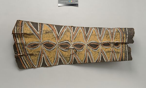 Painting from a Ceremonial House Ceiling, Kwarandjindji, Kalaba, Sago palm spathe, paint, Kwoma, Kalaba clan 