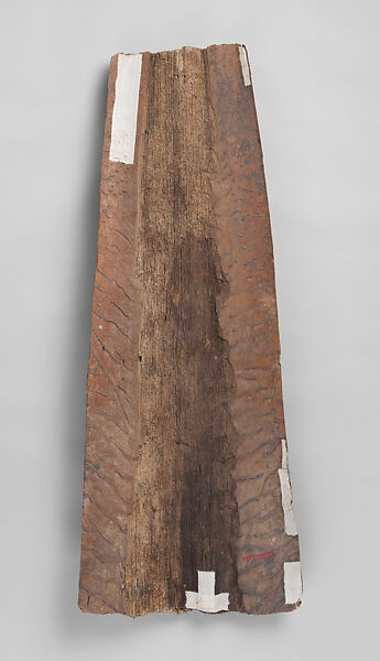 Painting from a Ceremonial House Ceiling, Yinongwut, Sunggwei Wanyi, Sago palm spathe, paint, Kwoma, Sunggwei Wanyi clan