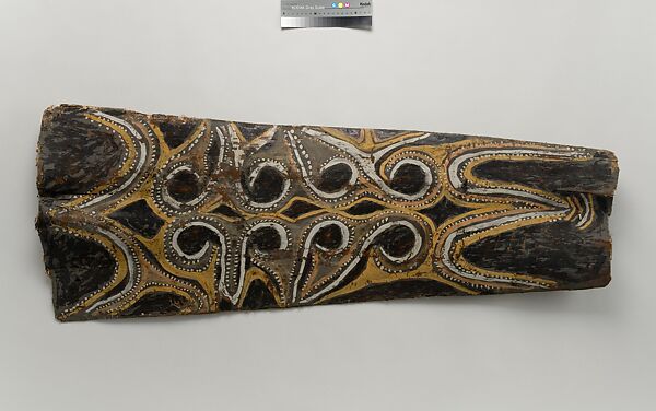 Painting from a Ceremonial House Ceiling, Yinongwut, Sunggwei Wanyi, Sago palm spathe, paint, Kwoma, Sunggwei Wanyi clan