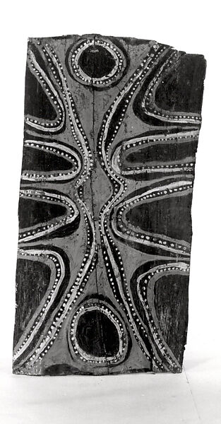 Painting from a Ceremonial House Ceiling, Fetumbok, Wanyi, Sago palm spathe, paint, Kwoma, Wanyi clan