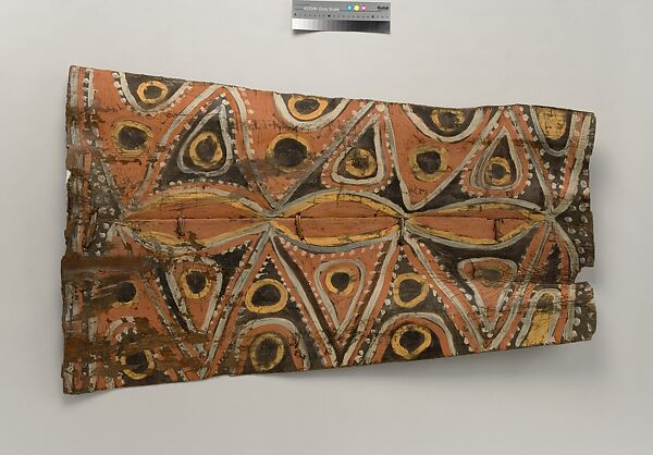 Painting from a Ceremonial House Ceiling, Kulumb, Simberaga Wanyi, Sago palm spathe, paint, Kwoma, Wanyi clan 