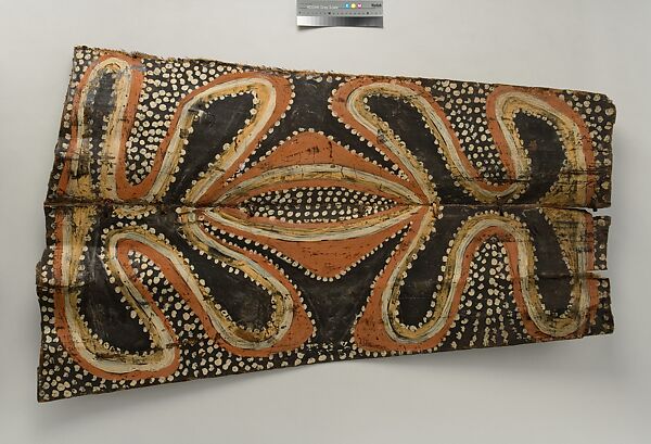 Painting from a Ceremonial House Ceiling, Kulumb, Simberaga Wanyi, Sago palm spathe, paint, Kwoma, Wanyi clan 