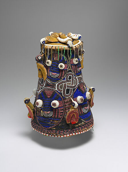 Adéńlá (big crown), Yoruba bead artist, Glass beads, cotton, bone, wood, mixed media offerings, Yoruba peoples