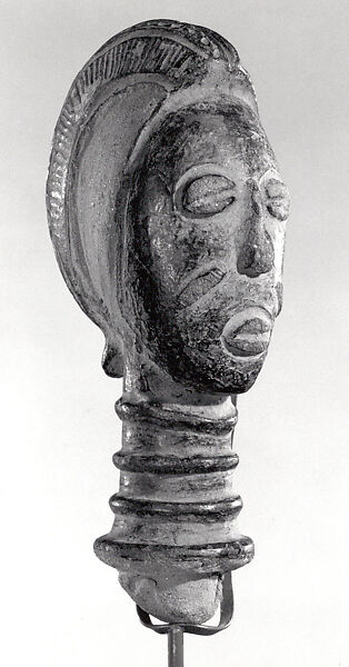Female Head, Terracotta, Baule peoples 