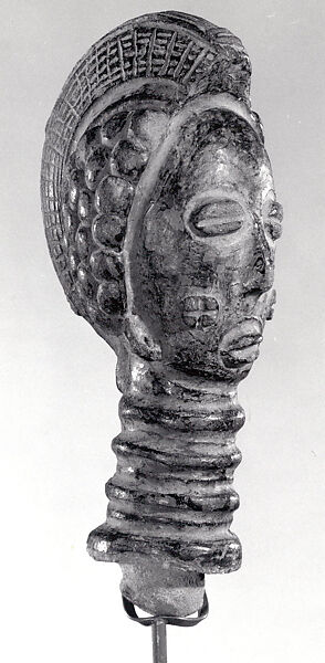 Male Head, Terracotta, Baule 