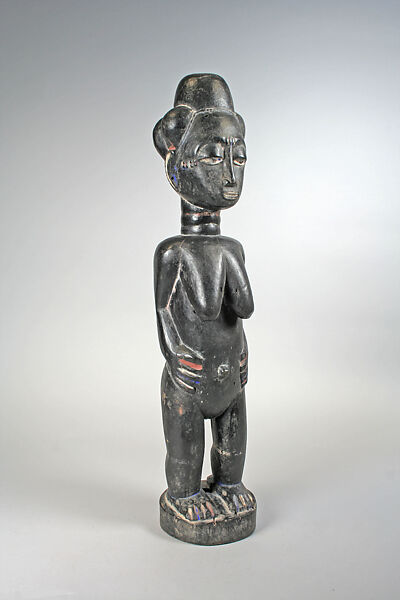 Female Figure, Abron artist, Wood, pigment, Abron 