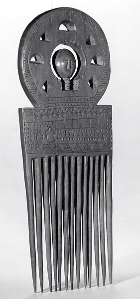 Comb, Wood, Akan peoples, Asante 