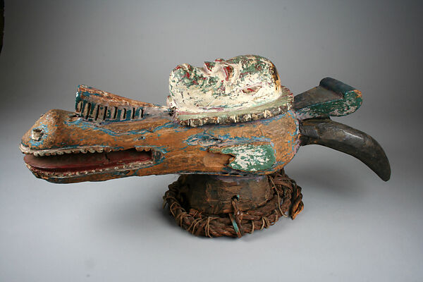 Headdress: Horned Animal Head and Mask
