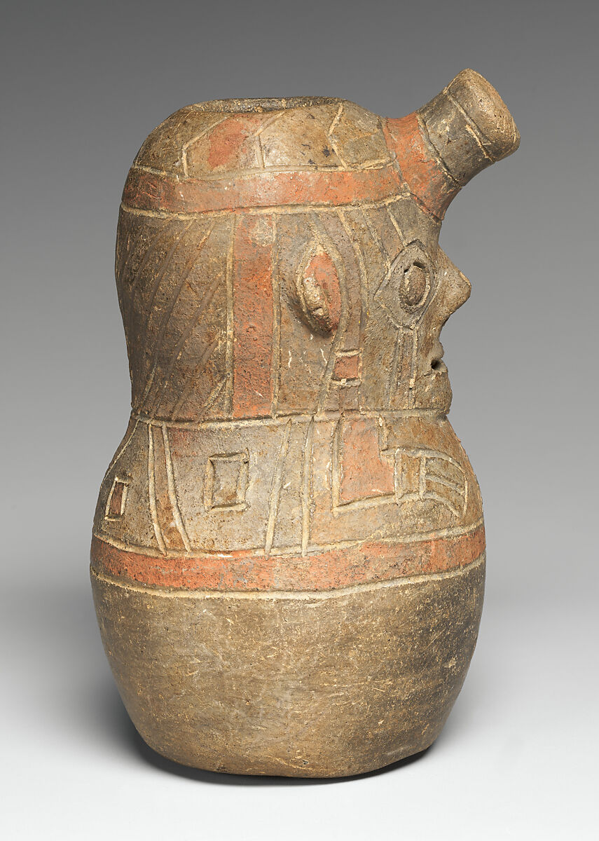 Figure Bottle, Ceramic, Paracas