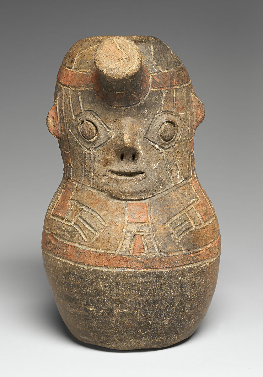 Figure Bottle, Ceramic, Paracas 
