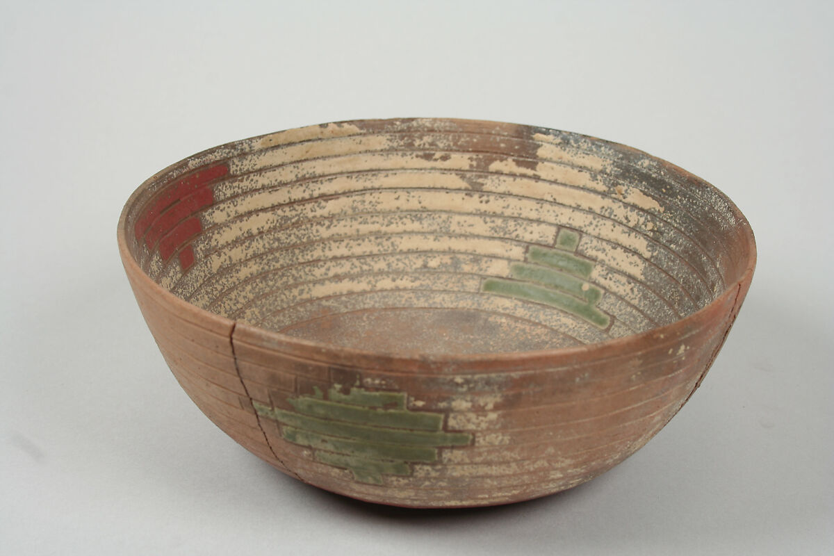 Painted Bowl, Ceramic, slip, pigment, Paracas 