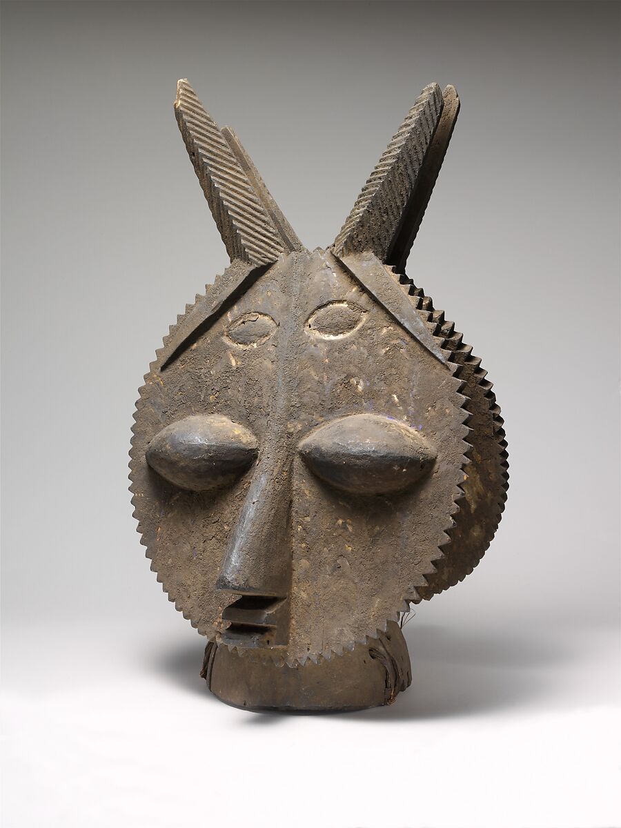 Headdress: Janus, Wood, pigment, Yoruba peoples, Ijebu group 