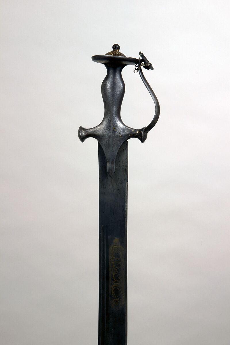 Sword (Shamshir), Steel, iron, gold, Indian 