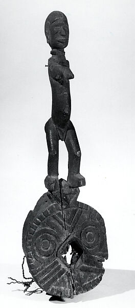 Mask: Female Figure, Wood, fiber rope, nail, Bwa peoples