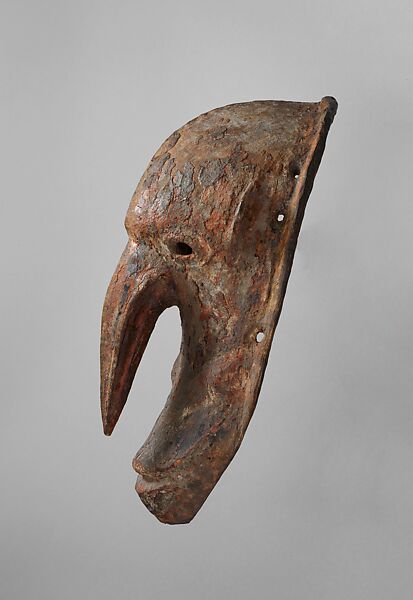 Mask (Wale or Ware), Wood, paint, coastal Boiken people