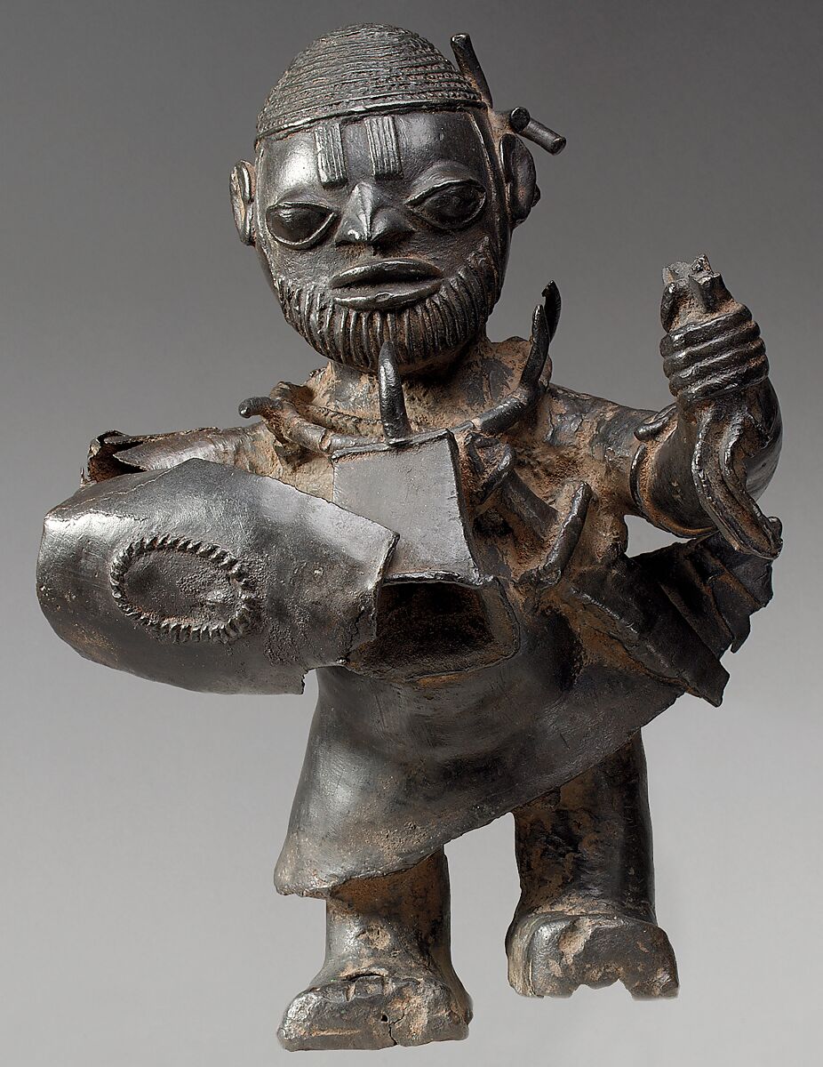 Warrior Figure, Lower Niger Valley caster, Bronze, Lower Niger Bronze Industry