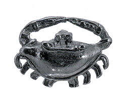 Crab Pendant, Gold (cast), Costa Rica 