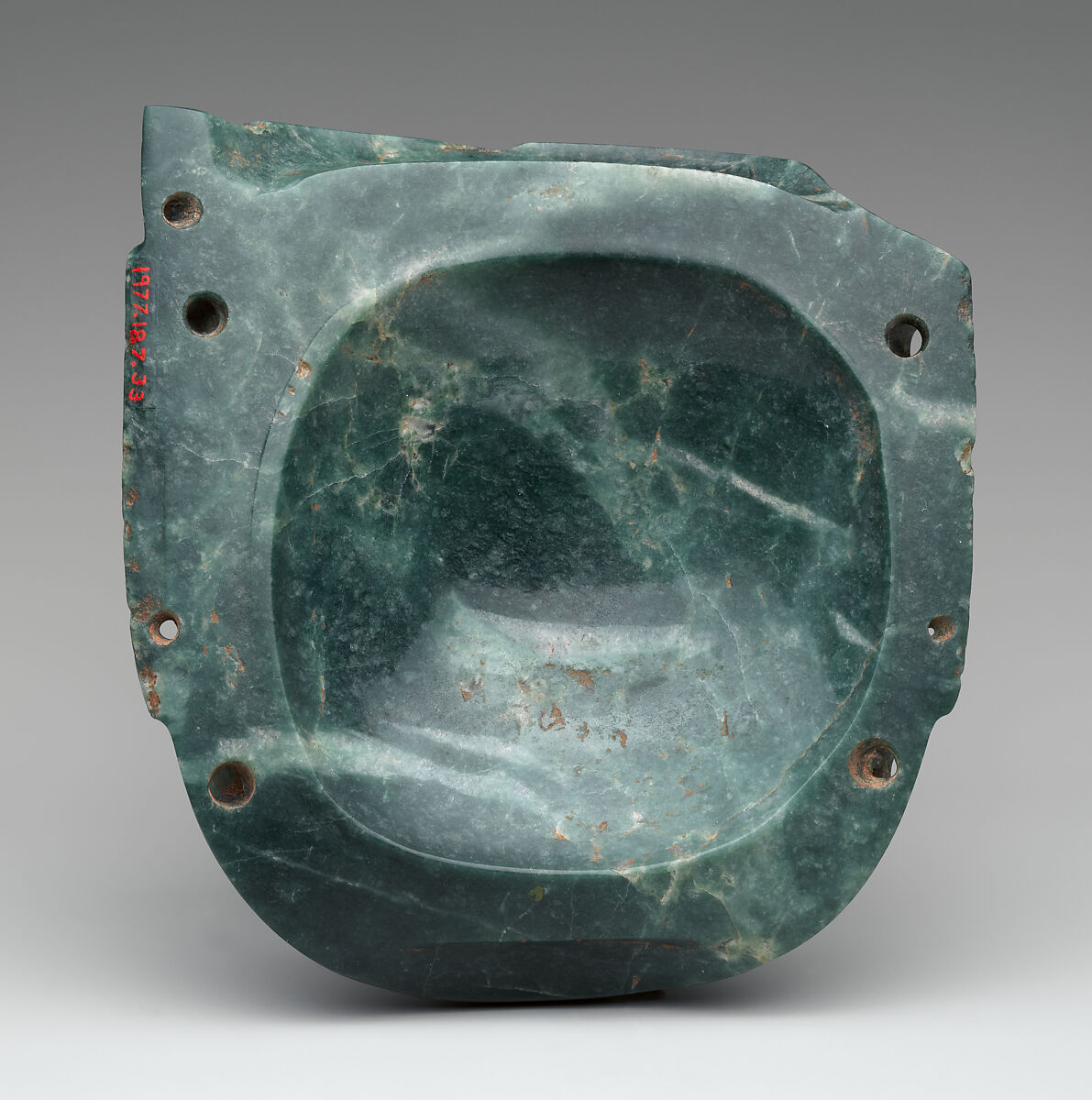 Face, Olmec artist(s), Jadeite, Olmec