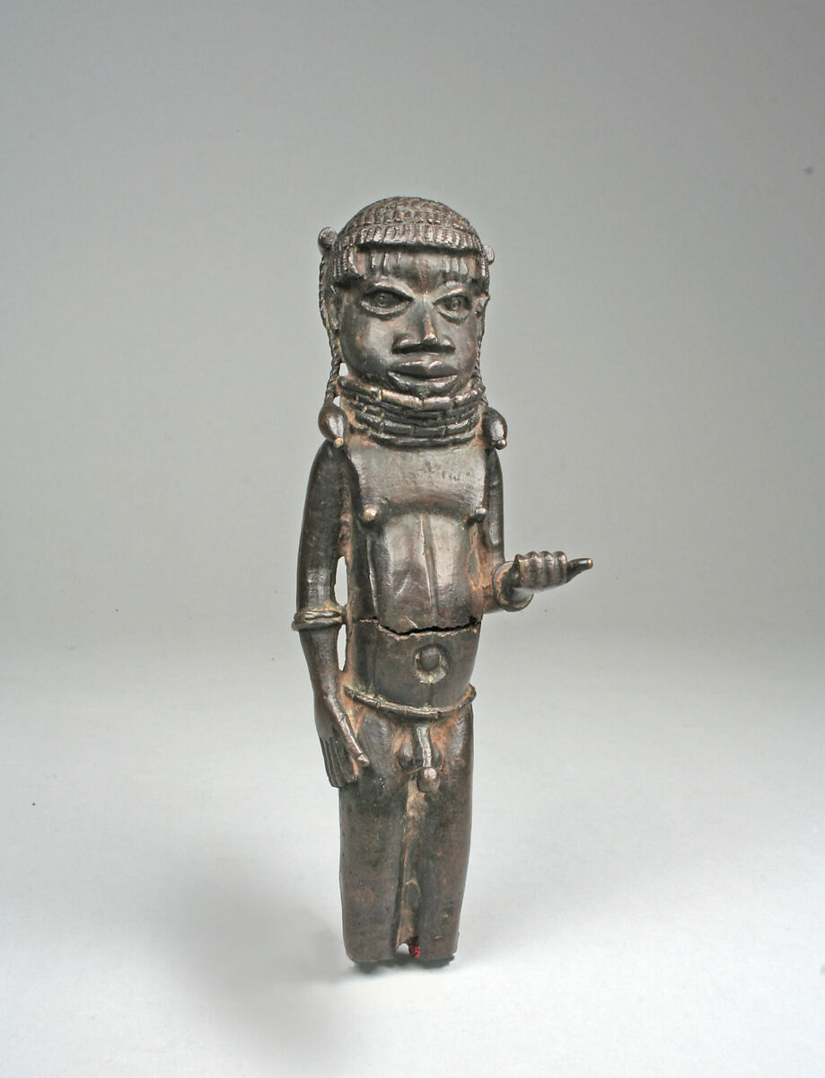 Figure: Male Attendant, Bronze, copper, Edo peoples 