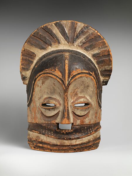Mask, Wood, pigment, Luba or Songye peoples 