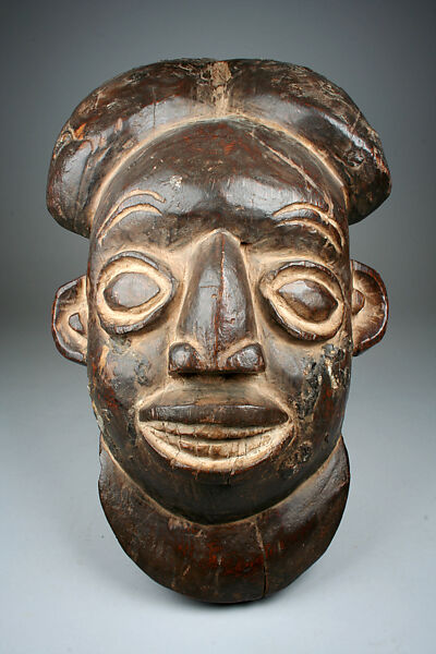 Helmet Mask, Wood, meta, pigment, Cameroon 