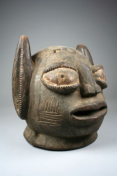Helmet Mask, Wood, pigment, Yoruba peoples 