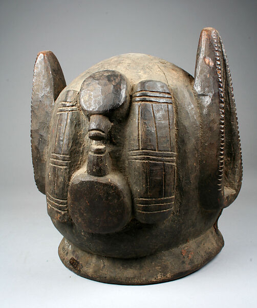 Helmet Mask, Yoruba artist, Wood, pigment, Yoruba peoples