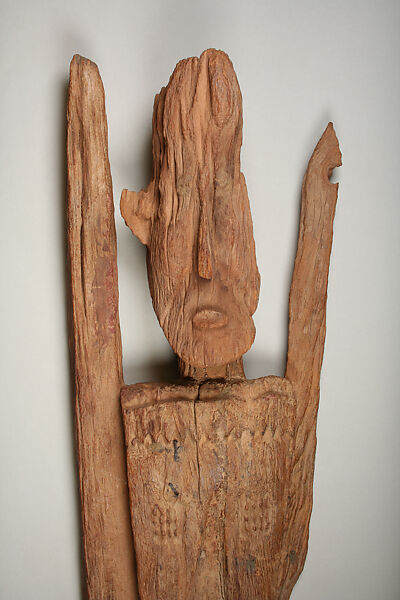 Fragment of Figure, Dogon blacksmith, Wood, pigment, nail, staple, glue, Dogon peoples
