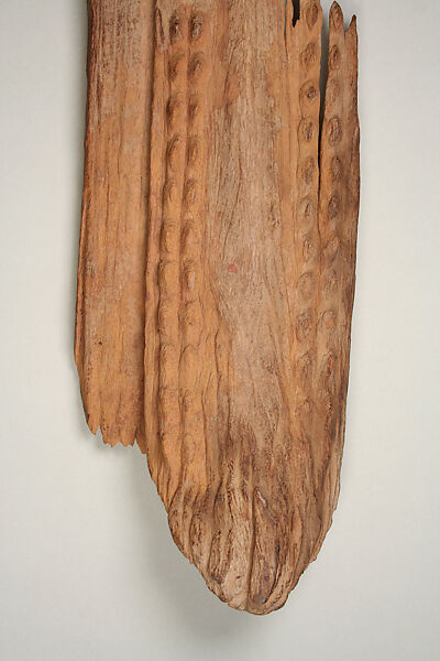 Fragment of Figure, Dogon blacksmith, Wood, pigment, nail, staple, glue, Dogon peoples