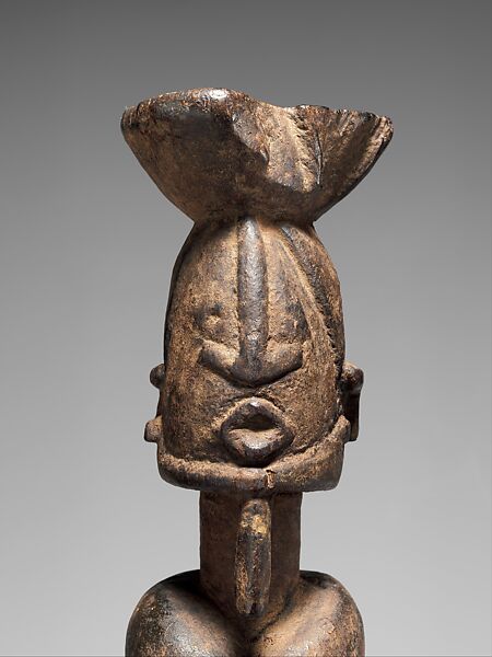 Figure: Mother with Twins, Dogon blacksmith, Wood, Dogon peoples