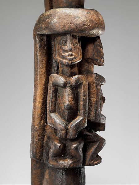Figure: Mother with Twins, Dogon blacksmith, Wood, Dogon peoples